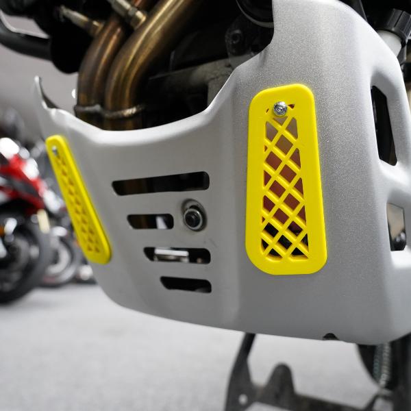 Motogb Shop Accessories Voge DS800 Sump Cover Inserts Pair - Yellow